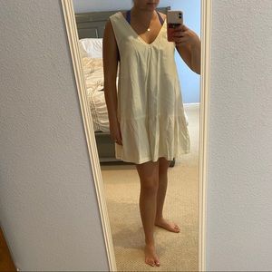 ASOS cream colored baby doll dress